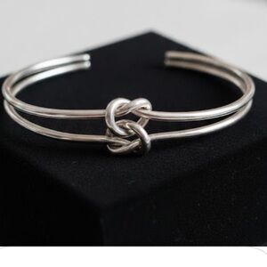 Knotted Silver Bracelet